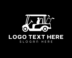 Golfing - Golfing Sport Golf Cart logo design
