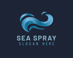 Blue Ocean Wave logo design