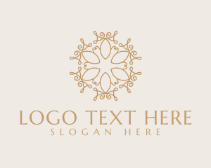 Vlog - Vine Floral Mandala logo design