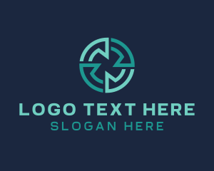 Recycle - Modern Abstract Letter X logo design