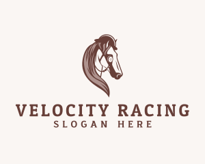 Horse Jockey Racing logo design