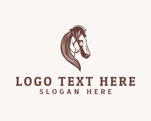 Barber Shop - Horse Jockey Racing logo design