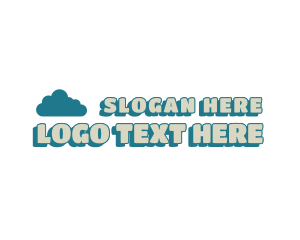 Painter - Cloud Comic Wordmark logo design