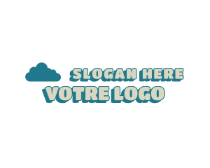 Cloud Comic Wordmark Logo