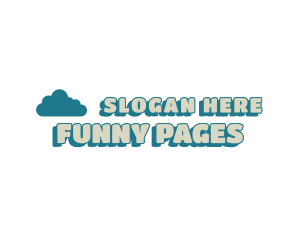 Comic - Cloud Comic Wordmark logo design