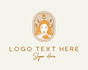 Lady - Autumn Beauty Woman logo design