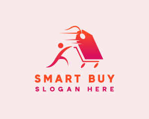 Buy - People Cart Sale logo design