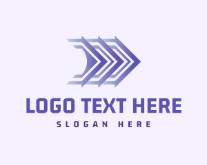 Move - Forward Shipping Logistics logo design
