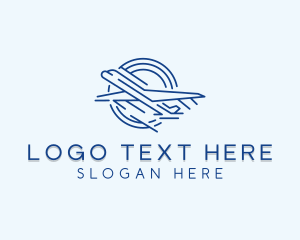 Logistics - Airline Plane Pilot logo design