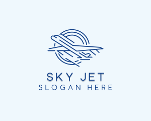 Airline Plane Pilot logo design