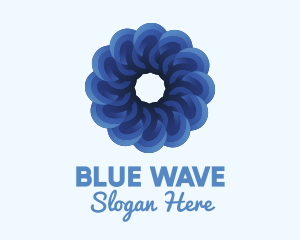 Blue - Blue Flower Garden logo design