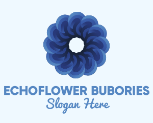 Blue Flower Garden logo design