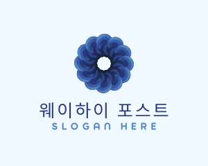 Blue Flower Garden logo design