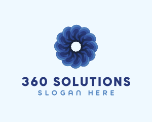 Blue Flower Garden logo design