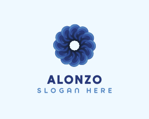 Blue Flower Garden logo design