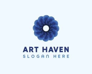 Blue Flower Garden logo design