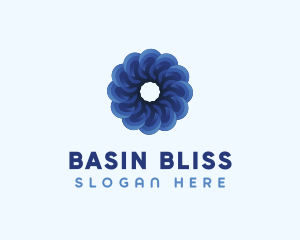 Blue Flower Garden logo design