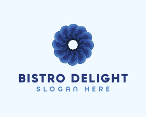 Blue Flower Garden logo design