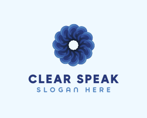 Blue Flower Garden logo design