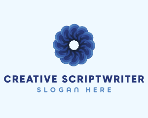 Blue Flower Garden logo design