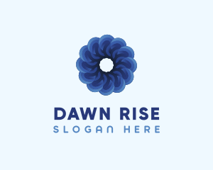 Blue Flower Garden logo design