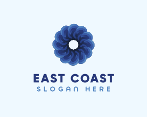 Blue Flower Garden logo design