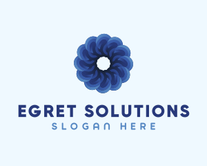 Blue Flower Garden logo design