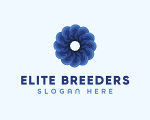 Blue Flower Garden logo design