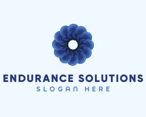 Blue Flower Garden logo design