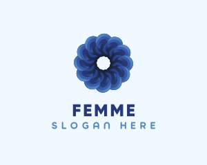 Blue Flower Garden logo design