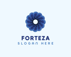 Blue Flower Garden logo design