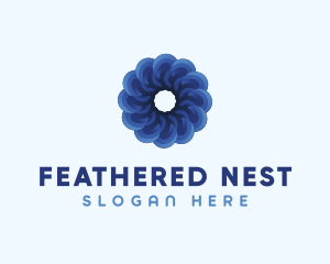 Blue Flower Garden logo design