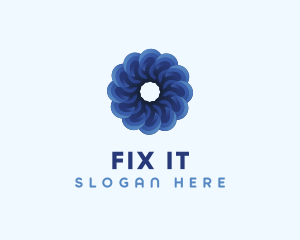 Blue Flower Garden logo design