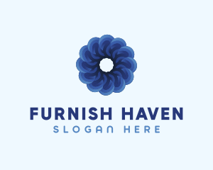 Blue Flower Garden logo design