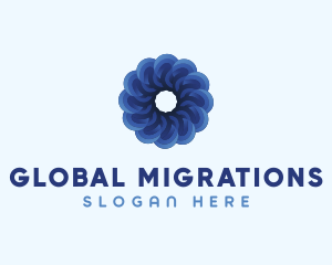 Blue Flower Garden logo design