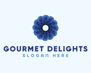 Blue Flower Garden logo design