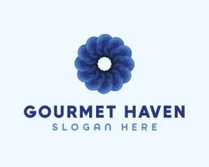 Blue Flower Garden logo design