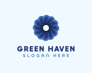 Blue Flower Garden logo design