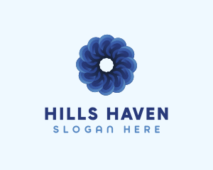 Blue Flower Garden logo design