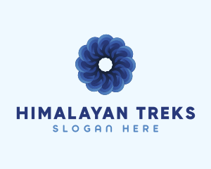 Blue Flower Garden logo design