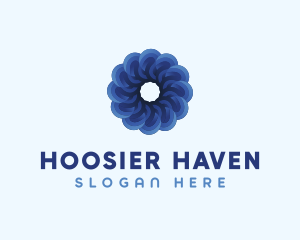 Blue Flower Garden logo design