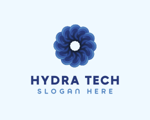 Blue Flower Garden logo design