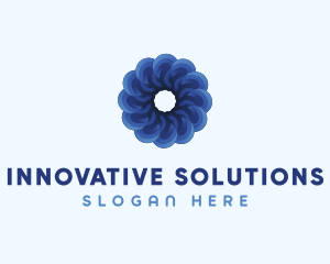 Blue Flower Garden logo design