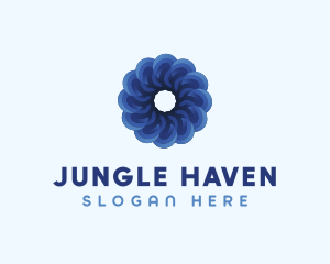 Blue Flower Garden logo design