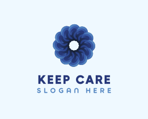 Blue Flower Garden logo design