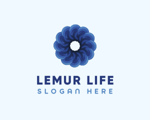 Blue Flower Garden logo design