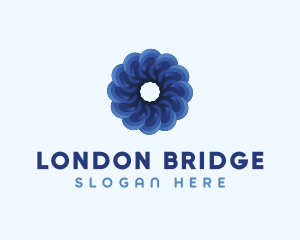 Blue Flower Garden logo design