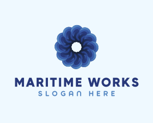 Blue Flower Garden logo design