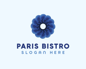 Blue Flower Garden logo design