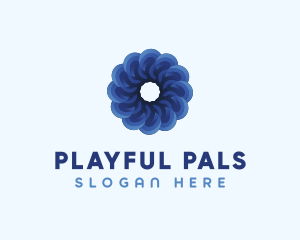 Blue Flower Garden logo design